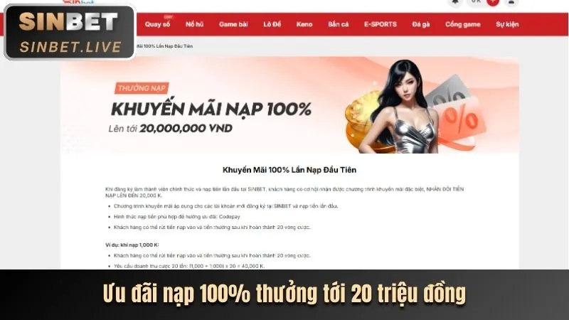 Khuyến mãi nạp tiền lần đầu FBC8